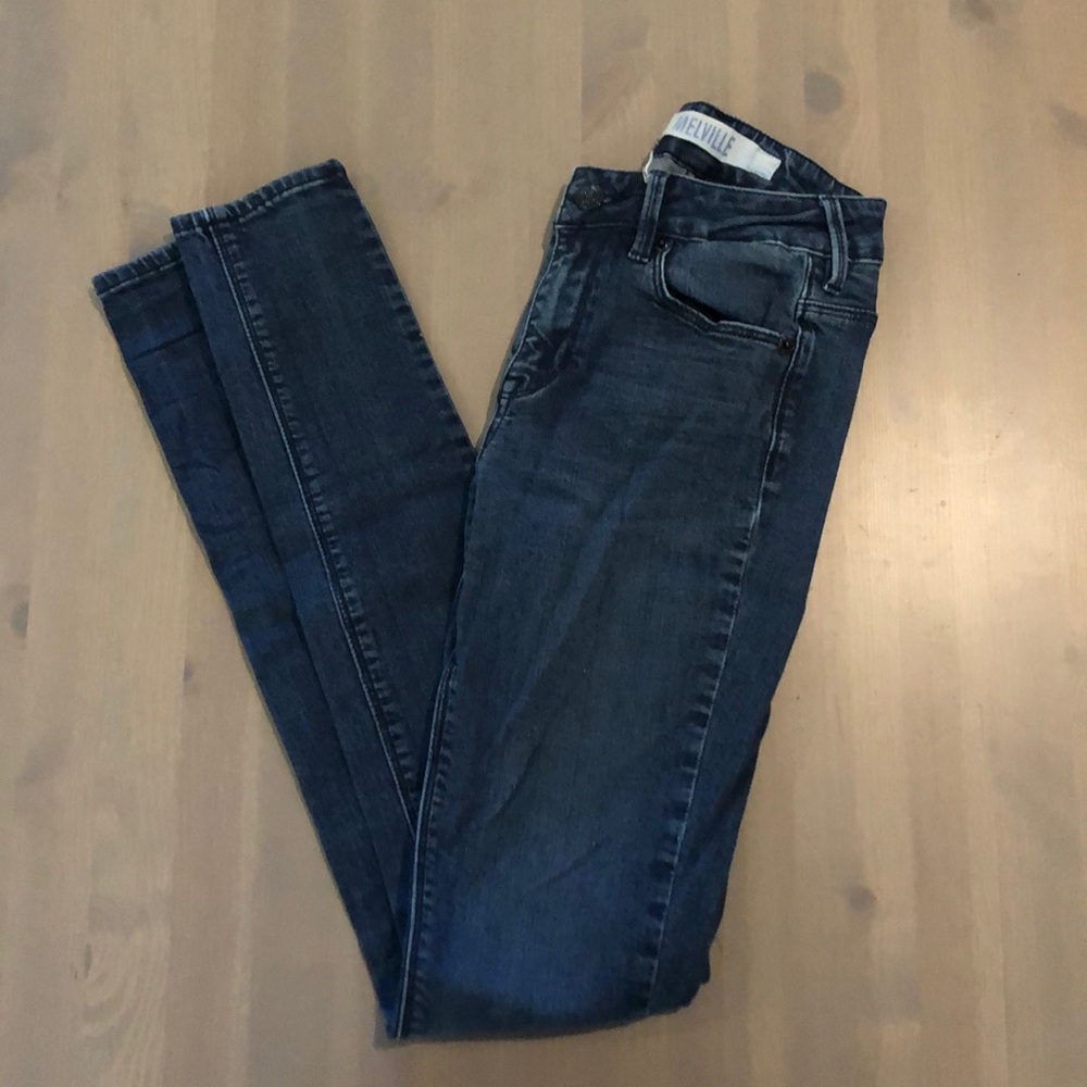 Brandy Melville dark wash skinny jeans